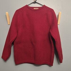 Sportalm Vintage Deep Red Wool Sweater